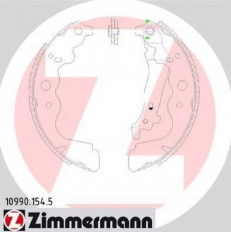 Комплект гальмівних колодок Zimmermann 10990.154.5 (фото 1)