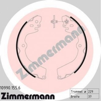 Комплект тормозных колодок, стояночная тормозная система. Zimmermann 10990.155.6 (фото 1)