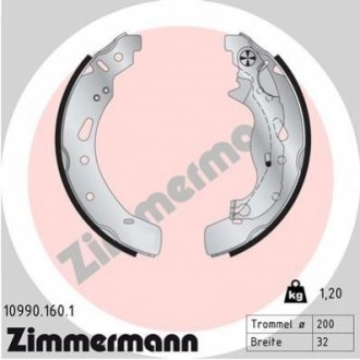 Комплект тормозных колодок Zimmermann 10990.160.1