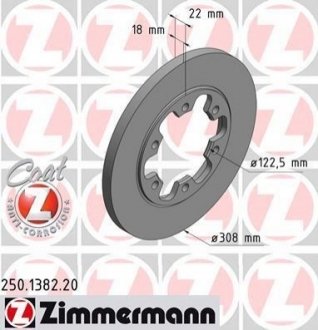 Тормозной диск Zimmermann 250.1382.20