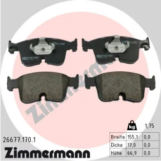 Передні VW Caddy V, Golf VIII 1.0-2.0 TFSI 2021- Zimmermann 266771701