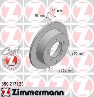 Гальмівний диск Zimmermann 380.2171.20 (фото 1)