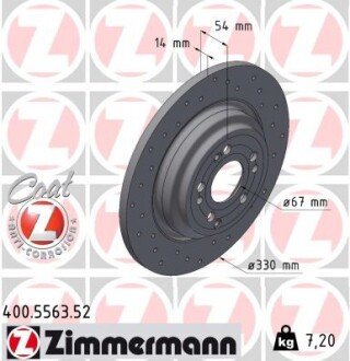 Диск тормозной SPORT Z Zimmermann 400556352