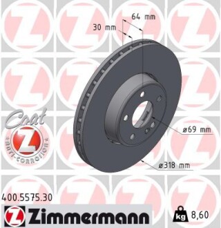 Передні Mercedes C206 C200-300d 2021- Zimmermann 400557530