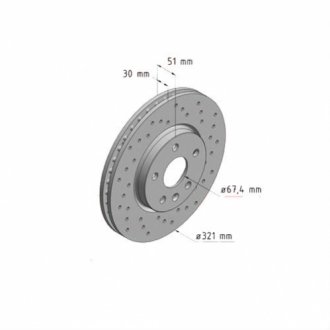 Тормозной диск Zimmermann 430.2615.52 (фото 1)