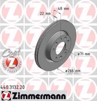 Гальмівний диск Zimmermann 440.3132.20 (фото 1)