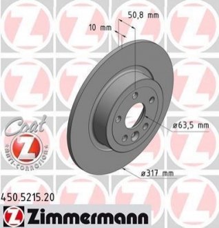 Тормозной диск Zimmermann 450.5215.20 (фото 1)