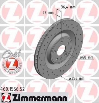 Тормозные диски sport Zimmermann 460155652 (фото 1)