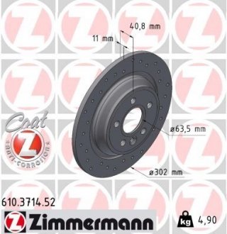 Тормозные диски sport z Zimmermann 610371452