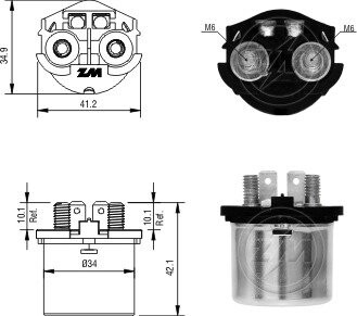 Допоміжне реле стартера ZM ZM1101