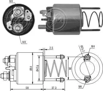 Реле стартера, що втягує ZM ZM1592