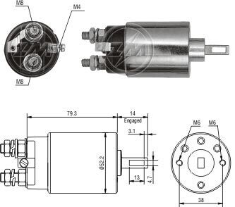 Втягуюче реле hi, 24v ZM ZM1689