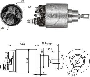 Втягуюче реле стартера ZM ZM1974