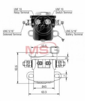 Втягуюче реле стартера ZM ZM2401