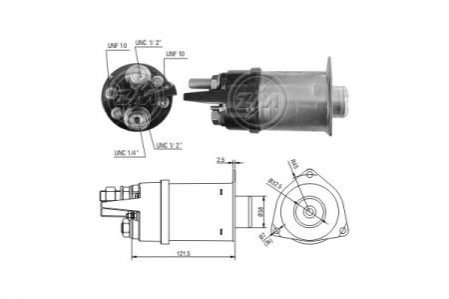 Втягивающее реле стартера ZM ZM2452