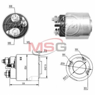 Реле стартера, що втягує ZM ZM2492