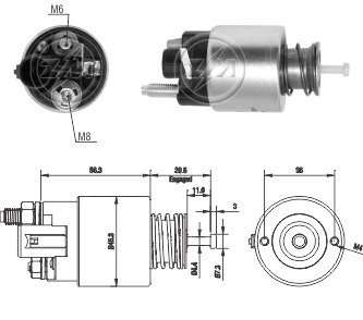 Втягивающее реле стартера ZM ZM261