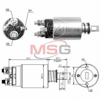 Втягивающее реле стартера ZM ZM2689