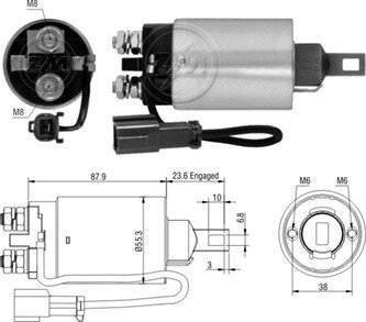 Реле втягуючого стартера ZM ZM2896