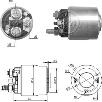Втягивающее реле стартера ZM ZM3495