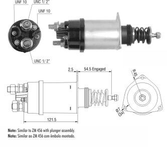 Реле стартера, що втягує ZM ZM356