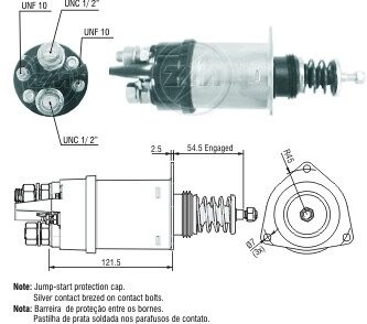 Втягуюче реле стартера ZM ZM362