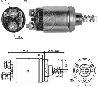 Втягивающее реле bo-12v cg130297, 12v ZM ZM542