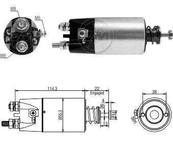 Втягивающее реле стартера ZM ZM5897