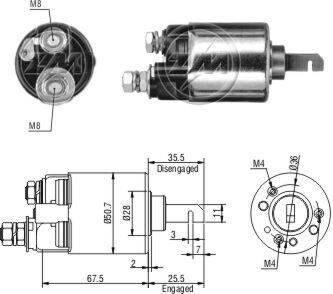 Втягивающее реле, cg133290, ms ZM ZM603