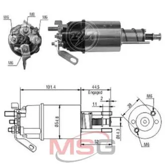 Реле стартера, що втягує ZM ZM610