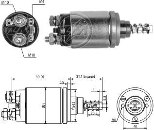 Втягивающее реле стартера ZM ZM642