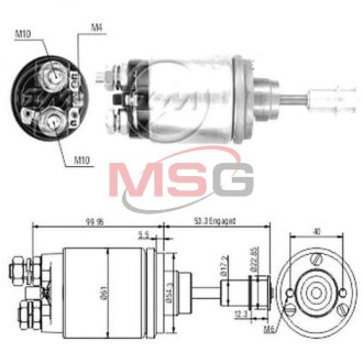 Втягуюче реле BO-12V CG130296 ZM ZM643