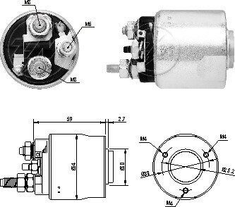 Втягивающее реле стартера ZM ZM6495