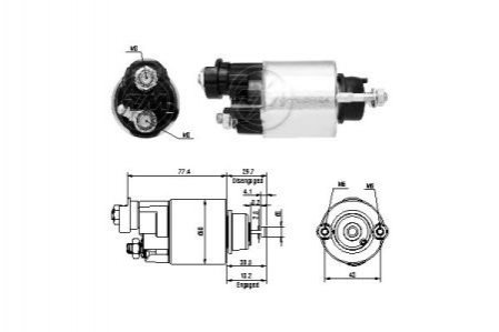 Втягивающее реле стартера ZM ZM6705