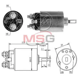 Втягивающее реле стартера ZM ZM683