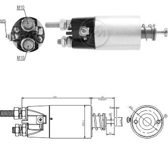 Втягивающее реле стартера ZM ZM6897