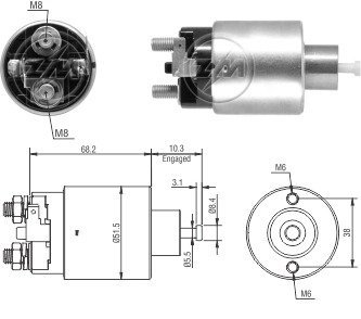 Реле стартера, що втягує ZM ZM6995