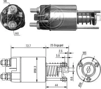 Втягивающее реле стартера ZM ZM7651