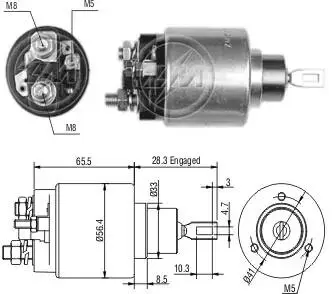 Реле втягуючого стартера ZM ZM779