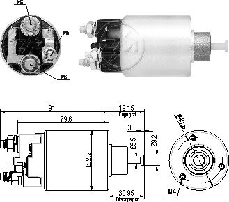 Втягивающее реле стартера ZM ZM7860