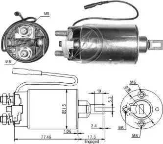 Втягивающее реле стартера ZM ZM796