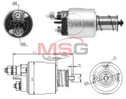 Реле стартера, що втягує ZM ZM8495