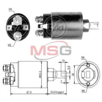 Втягивающее реле стартера ZM ZM893