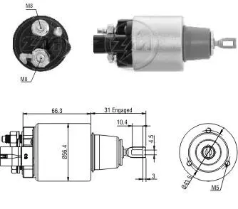 Втягивающее реле стартера ZM ZM979
